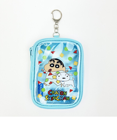クレヨンしんちゃん パジャマ コレクションポーチ ブルー  アクスタケース