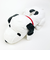 スヌーピー 這い型ティッシュカバー黒 SNOOPY
