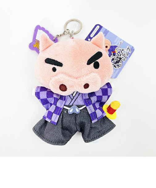 クレヨンしんちゃん ぶりぶりざえもん ニッポンアート刺繍チャームつきぬいぐるみキーリング ぬいぐるみ