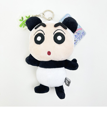 クレヨンしんちゃん ぱんだ なりきりアニマル刺繍チャームつきぬいぐるみキーリング ぬいぐるみ