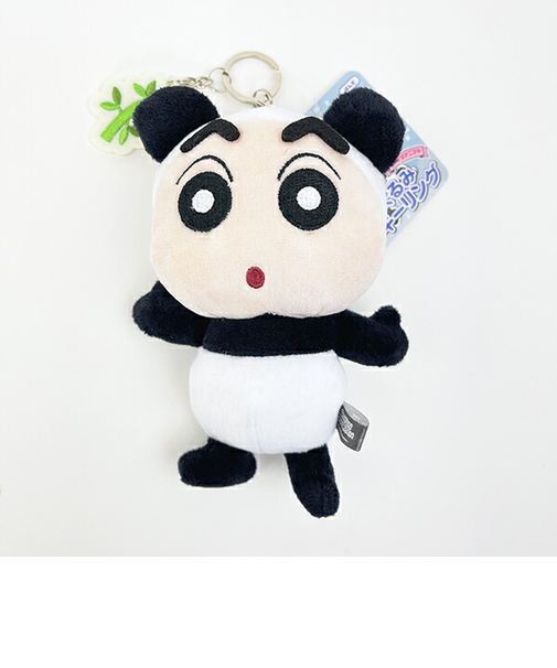 クレヨンしんちゃん ぱんだ なりきりアニマル刺繍チャームつきぬいぐるみキーリング ぬいぐるみ