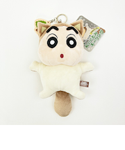 クレヨンしんちゃん むささび なりきりアニマル刺繍チャームつきぬいぐるみキーリング ぬいぐるみ