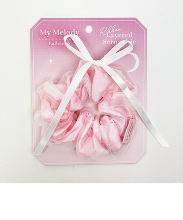 サンリオ マイメロディ リボンレイヤードリボンシュシュ バレエコア ヘアアクセサリー  Sanrio