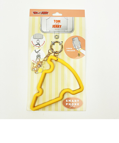 トムとジェリー ジェリー チーズ型スマホストラップ スマホアクセサリー
