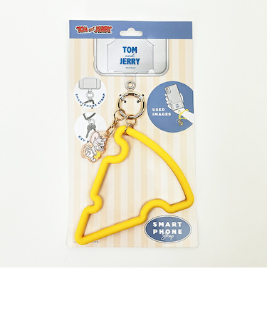 トムとジェリー タフィー チーズ型スマホストラップ スマホアクセサリー