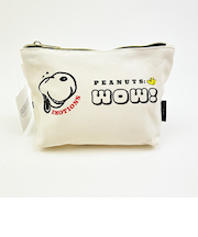 スヌーピー 帆布 船形ポーチ フェイス SNOOPY 小物入れ