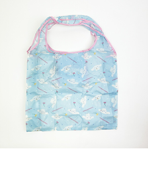 サンリオ シナモロール ポケット付きエコバッグ かばん お買い物 ミント