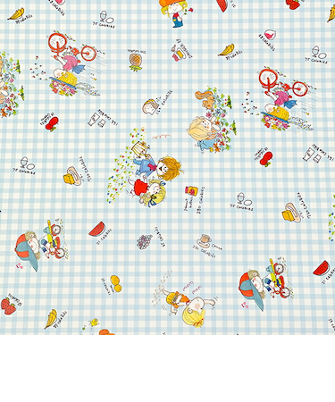 水森亜土 ミニラッピングペーパー ピクニック 包装紙 ラッピング紙