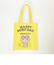 サンリオ ハローキティ 日焼け キティ A4トートバッグ イエロー Sanrio