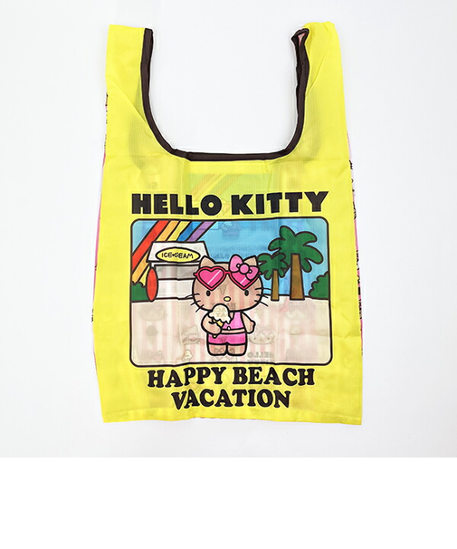 サンリオ ハローキティ 日焼け キティ エコバッグ(M) イエロー Sanrio