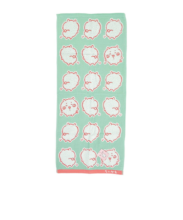 ちいかわ ちいかわ イエー フェイスタオル(グリーン) 日本製