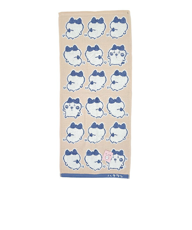 ちいかわ ハチワレ イエー フェイスタオル(ピンク) 日本製