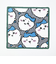 ちいかわ ハチワレ シェニール織 タオルハンカチ(ブルー) ハチワレいっぱい