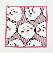 ちいかわ シェニール織 タオルハンカチ(ピンク) ちいかわいっぱい