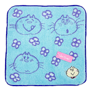 水森亜土 みーたん ハンドタオル (ブルー) ハンカチ