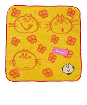 水森亜土 みーたん ハンドタオル (イエロー) ハンカチ
