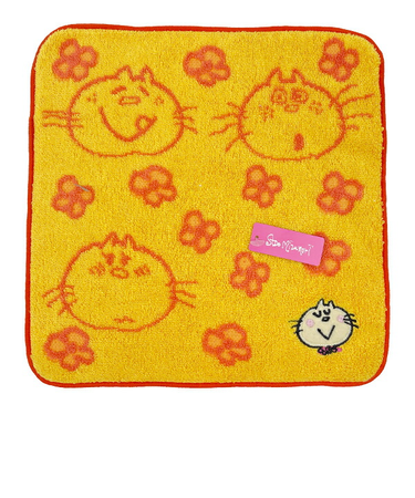 水森亜土 みーたん ハンドタオル (イエロー) ハンカチ