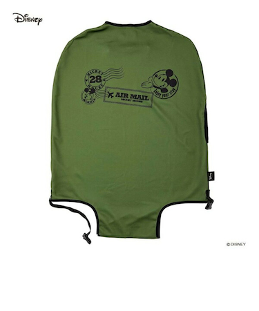 ディズニー スーツケースカバー(Mサイズ) レタースタンプカーキ トラベル Disney