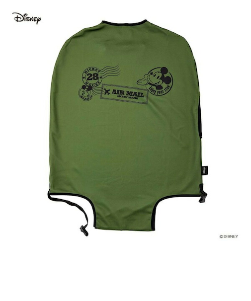 ディズニー スーツケースカバー(Mサイズ) レタースタンプカーキ トラベル Disney