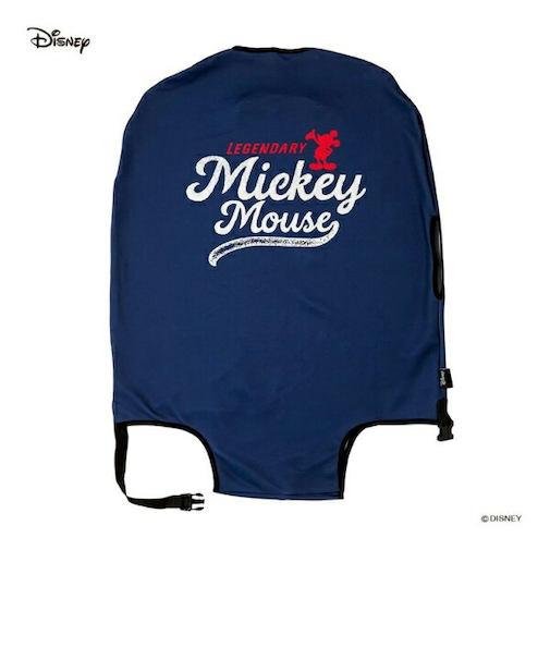ディズニー スーツケースカバー(Mサイズ) ロゴネイビー トラベル Disney