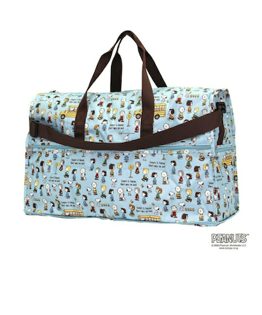 スヌーピー 折りたたみボストンバッグ(L) バスストップブルー トラベル SNOOPY