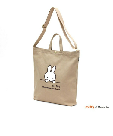 ミッフィー miffy ミッフィーフェイス 2WAY帆布トートショルダーバッグ トートバッグ
