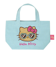 サンリオ ハローキティ 日焼けシリーズ ミニトート ミント バッグ 平成レトロ