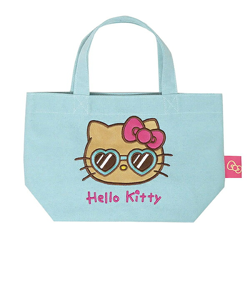 サンリオ ハローキティ 日焼けシリーズ ミニトート ミント バッグ 平成レトロ