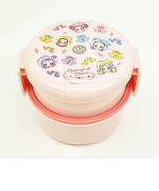 おジャ魔女どれみ 抗菌 丸型 ランチボックス 2段(フォーク付) ランチ 日本製