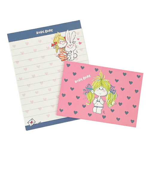 水森亜土 ミニレターセット 濃ピンク 文具 日本製