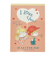 水森亜土 レターパッド ピンク 文具 日本製