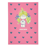 水森亜土 ポストカード 濃ピンク 文具