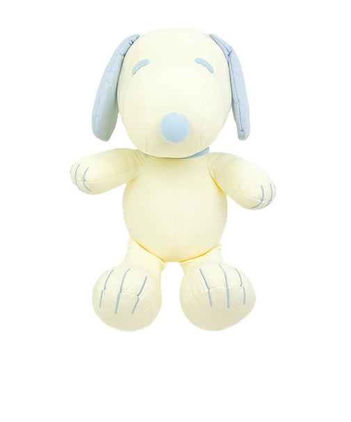 スヌーピー ひんやりぬいぐるみ ブルー 接触冷感