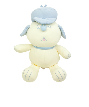 スヌーピー オラフ ひんやりぬいぐるみ ブルー 接触冷感