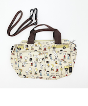 スヌーピー バッグインバッグ バスストップブラウン SNOOPY