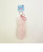 サンリオ マイメロディ  しっぽ型ファーキーホルダー (ライトピンク) カオハナ Sanrio