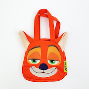 ディズニー ズートピア ニック スエット素材ダイカットバッグ オレンジ  Disney