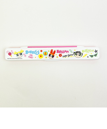 パワーパフガールズ 抗菌食洗機対応 音が鳴らない箸・箸箱セット ランチ パワパフ 日本製