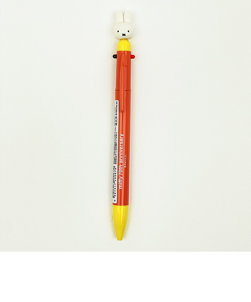 ミッフィー miffy 3色ボールペン (レッド) 日本製 文具
