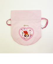 パワーパフガールズ ブロッサム シャカシャカ巾着 ピンク 小物入れ