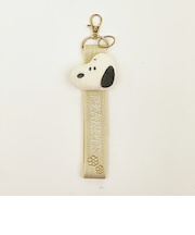 スヌーピー ストラップキーホルダー ゴールド SNOOPY