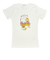 水森亜土 恋人柄 オーガニックコットン半袖Tシャツ(M) ホワイト アパレル