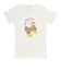 水森亜土 恋人柄 オーガニックコットン半袖Tシャツ(M) ホワイト アパレル