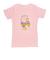 水森亜土 恋人柄 オーガニックコットン半袖Tシャツ(L) ライトピンク アパレル