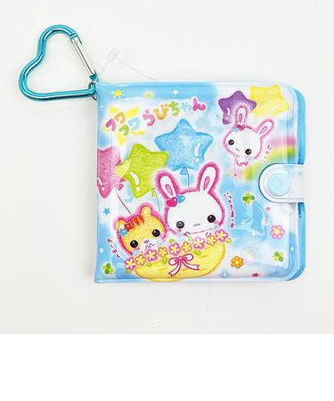 フワフワらびちゃん スカイ PVCお財布 平成レトロ