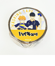 ハイキュー！！ 烏野高校（日向・影山） マスキングテープ  文具 日本製