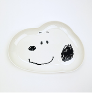 スヌーピー フェイス ダイカットプレート(L) 食器 SNOOPY
