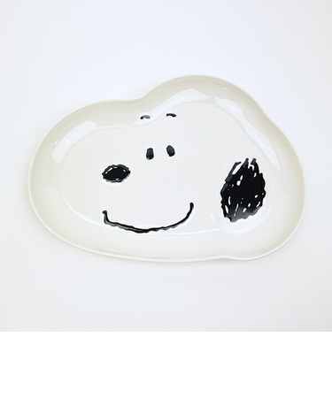 スヌーピー フェイス ダイカットプレート(L) 食器 SNOOPY
