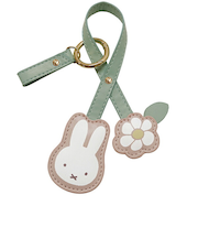 ミッフィー PU スマートキーホルダー2 ミッフィー＆フラワー カー用品 鍵 miffy