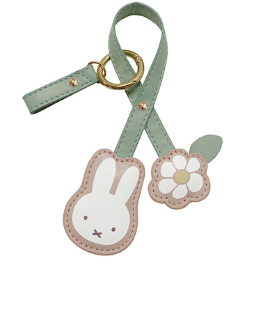 ミッフィー PU スマートキーホルダー2 ミッフィー＆フラワー カー用品 鍵 miffy